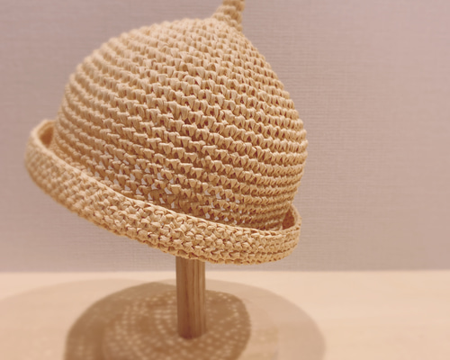 ✩オーダー✩ 洗える麦わら どんぐり帽子 ベビー キッズ 帽子(ベビー  