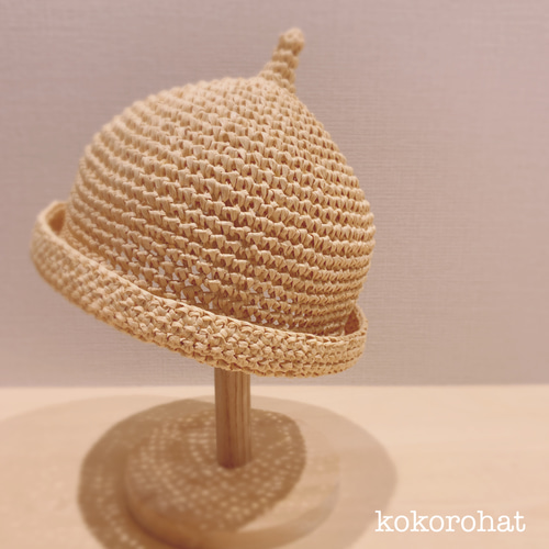 ✩オーダー✩ 洗える麦わら どんぐり帽子 ベビー キッズ 帽子(ベビー  