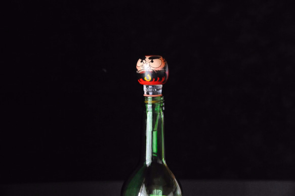[直立瓶塞]“父親達摩”，瓶塞清除/ Yajiro Kokeshi娃娃 第2張的照片