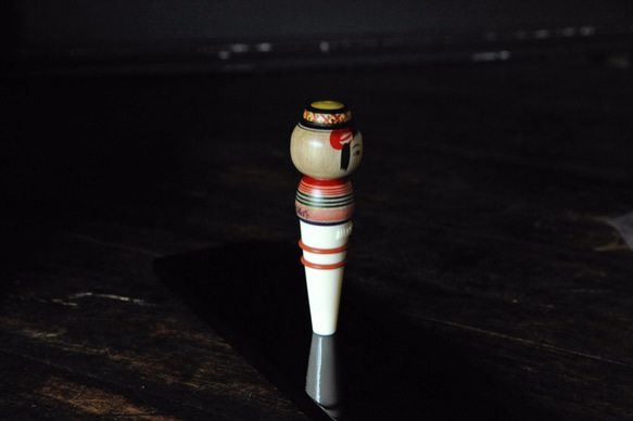 [立式瓶塞]“土姬姬” /瓶塞/黏土浴式kokeshi 第4張的照片