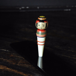 [立式瓶塞]“土姬姬” /瓶塞/黏土浴式kokeshi 第5張的照片