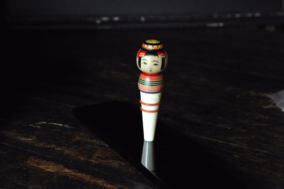 [立式瓶塞]“土姬姬” /瓶塞/黏土浴式kokeshi 第5張的照片