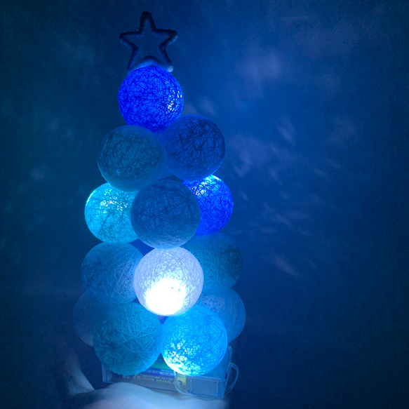 クリスマスツリーライト☆ブルー 1枚目の画像