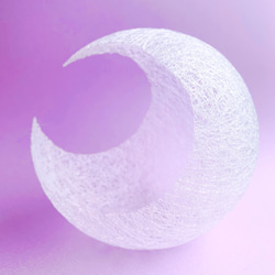 やわでシンプルな月のランプ【受注製作】 7枚目の画像