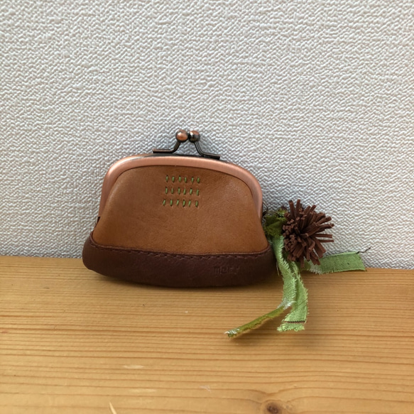 本革 栗がま口（小） がま口 Sumity works 通販 8509175｜Creema