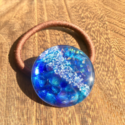 黄緑色のかすみ草ヘアゴム【受注生産】 ヘアゴム chigusa77ibu 通販