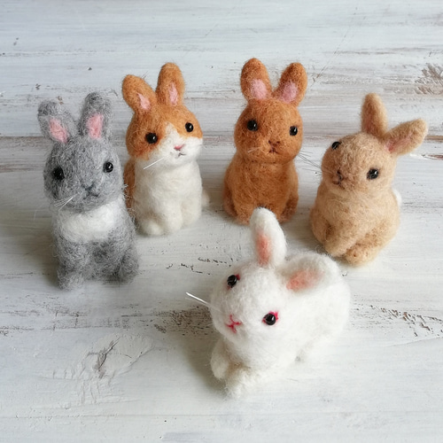 ◾うさぎ お手軽うちの子オーダー 羊毛フェルト 受注制作 ペット