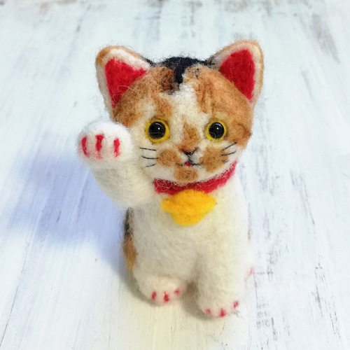 ◾受注制作・猫うちの子オーダー・羊毛フェルト猫（手のひら