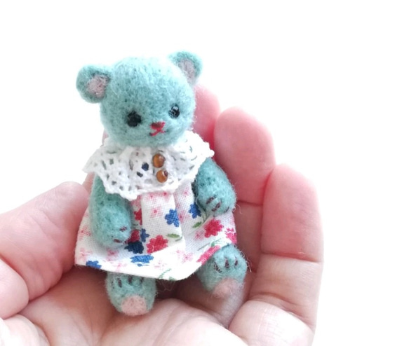 くま 人形 インテリア ハンドメイド 羊毛フェルト フィギュア