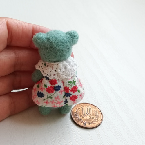 Tiny zoo 作家 羊毛フェルト テディベア ハンドメンド ぬいぐるみ