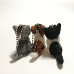 ◾受注制作　羊毛フェルトの小さな子猫(茶ぶち猫)　猫グッズ　猫雑貨　 5枚目の画像