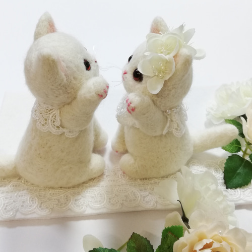 顔が美しい　ヴィンテージ招き猫　白 顔が美しい ヴィンテージ招き猫 白