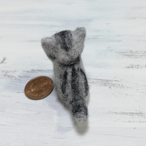 ◾受注制作・羊毛フェルトの小さな子猫(アメリカンショートヘア