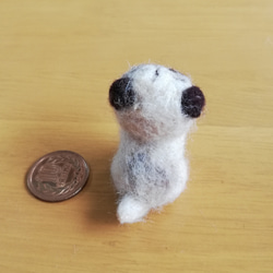 ◾受注制作・羊毛フェルトの小さなわんこ(パグ)　マスコット　犬　 4枚目の画像