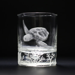 ロックグラス　ウミガメ 3枚目の画像