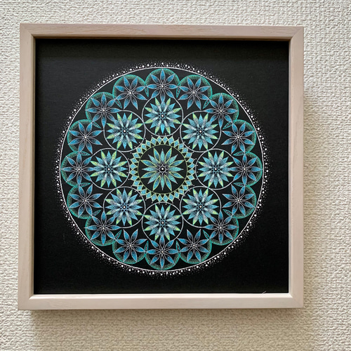 メディテーションアート 点描曼荼羅画 ヒーリング 瞑想 点描画 不安