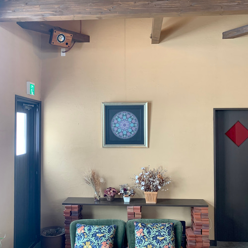 点描曼荼羅画 メディテーションアート ヒーリング 瞑想 点描画 不安