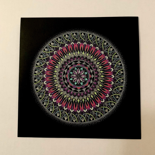 メディテーションアート 点描曼荼羅画 ヒーリング 瞑想 点描画 曼荼羅