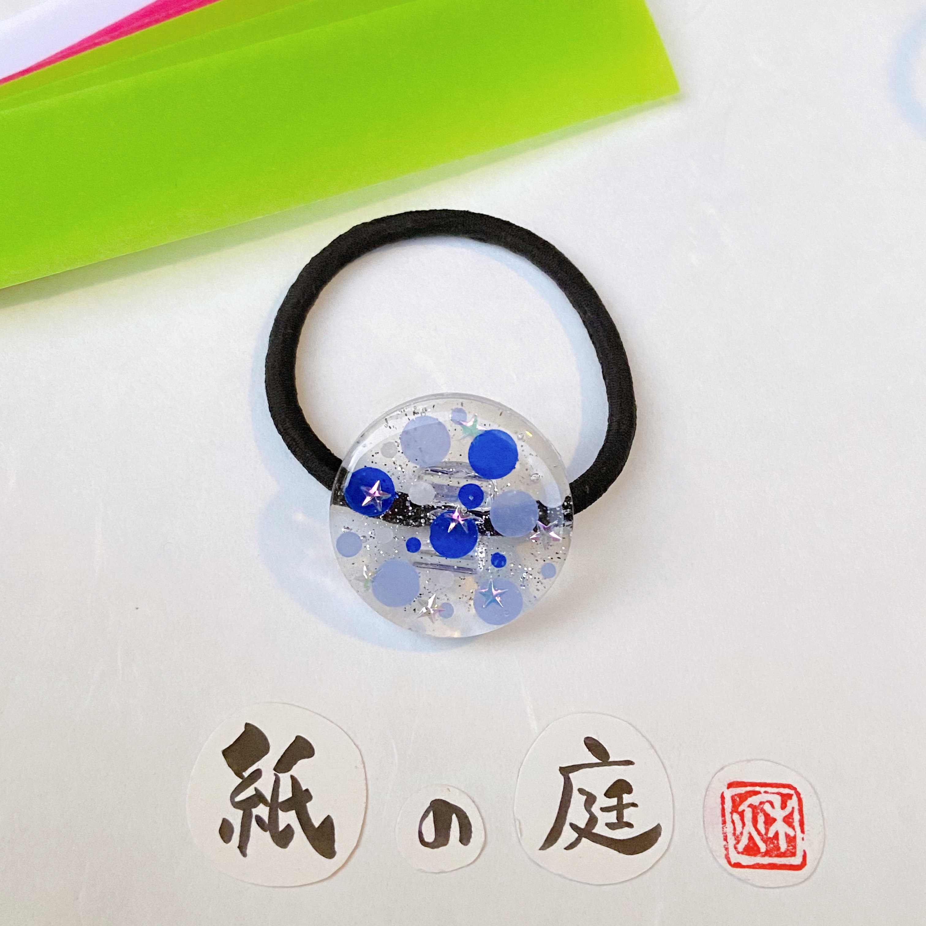 星に願いをうさぎちゃんラウンドレジンヘアゴム