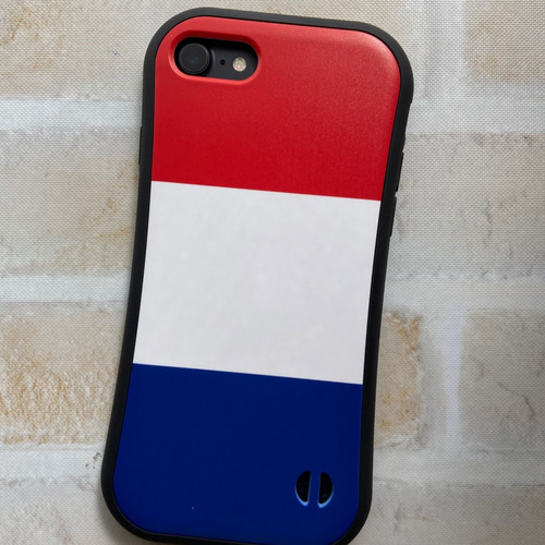 iPhone ケース iPhone 耐衝撃 ハイブリッドケース トリコロール iPhoneケース