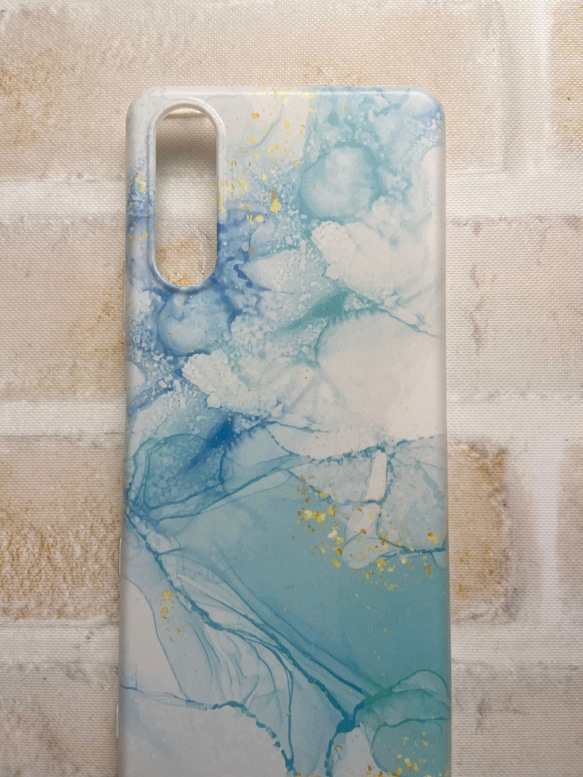 XPERIA AQUOS Galaxy Pixel 対応 スマホケース Shiny Marble3 g-195 3枚目の画像