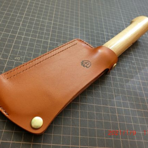カスタムレザーシース 本革製鉈カバー その他雑貨 テケマーク