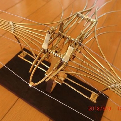 レオナルド・ダ・ヴィンチ 羽ばたき飛行機模型 その他インテリア雑貨