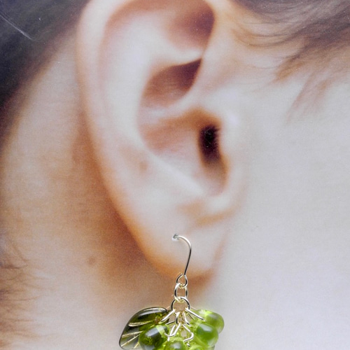 専用です☆アメジストとチェコビーズリーフの葡萄ピアス　他2品 専用です☆アメジストとチェコビーズリーフの葡萄ピアス 他2品 専用