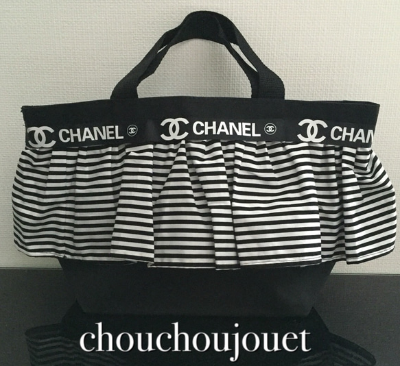シャネルリボンフリルトートバッグ トートバッグ ch 通販