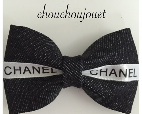 【簡単に可愛くなれる♪2色】CHANEL リボンバレッタ 大きめで印象的 お上品できちんと感出る CHANEL リボンバレッタ
