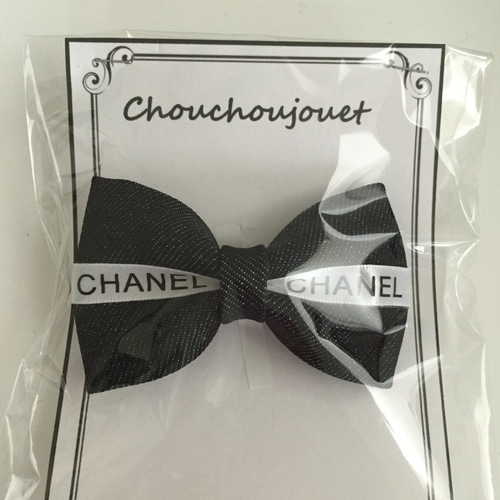 まみさん専用商品 シャネルリボンリメイクバレッタ ヘアゴム ch