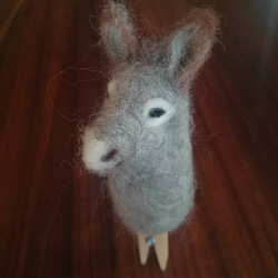 羊毛フェルト指人形 ロバ 羊毛フェルト Kanijaneula カニヤネウラ 通販