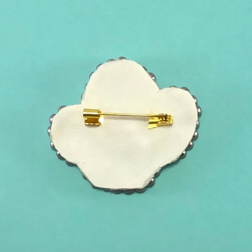 サボテンのビーズ刺繍ブローチ ブローチ たまこ 通販 7373943