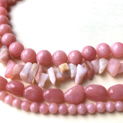 #39 pink opal AAA まとめ買い特価6石　最上級　ピンクオパール 8ミリ丸玉 ハンドメイド素材 ミルキー 7枚目の画像