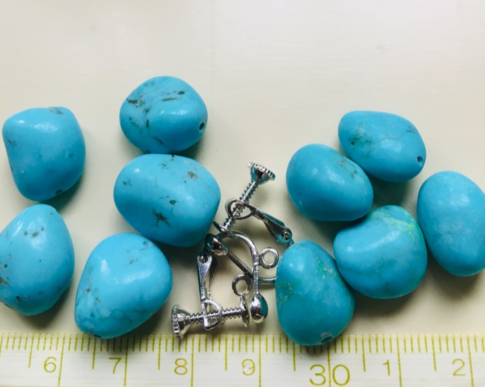 トルコ石 天然 ターコイズ ミニ T23-8 2MM