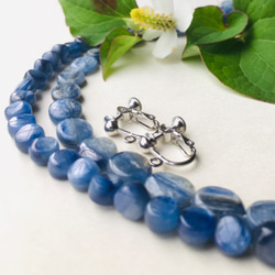 #32 まとめ買い特価　10石　AAA Kyanite カヤナイト　コイン型　カイヤナイト ハンドメイド素材　 6枚目の画像