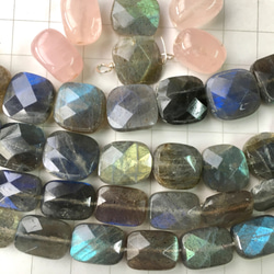 #48 Labradorite 天然石ラブラドライト【1石】レクタングル ハンドメイド素材　フェルスパー 7枚目の画像