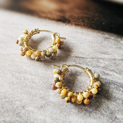 クレイジーレースアゲート ピアス