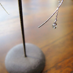 *smart simple* 特級方晶鋯石銀質長耳環 第2張的照片