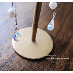 Christian Dior 合作開發水晶珍珠抓美式長耳環 第3張的照片