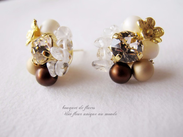 LAST1 *天然水晶和施華洛世奇聖誕珠寶耳環或耳環 第2張的照片