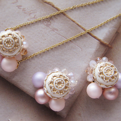 春色舞曲☆珍珠珠寶的插式耳環與項鍊 第2張的照片