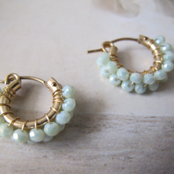 14KGF - olive luster - dabble lane hoop pieces 4枚目の画像