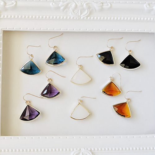 14kgf 扇カットピアス♡