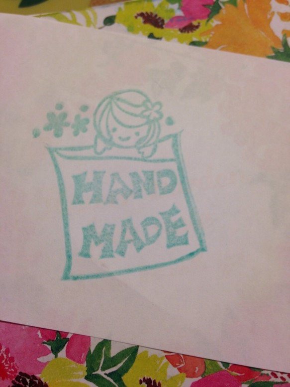 HAND MADEはんこ  女の子！ 3枚目の画像