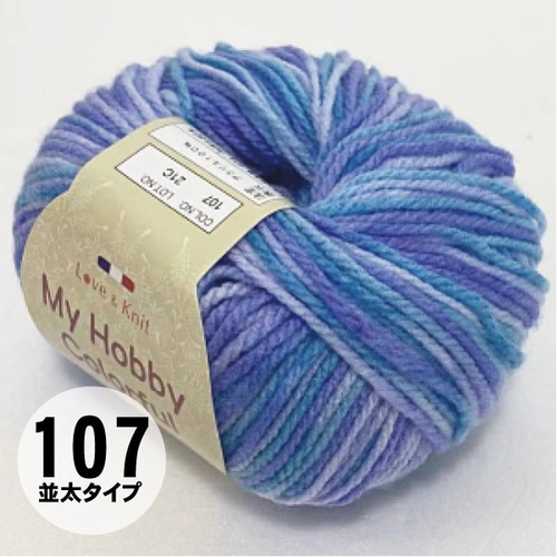 マイホビーカラフル5玉入 アクリル並太 段染ヤーン 毛糸 手芸の店