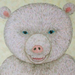 クマさん(油絵) クマさん」 by コロネ｜Artmeter｜暮らしを彩るアートが、きっと