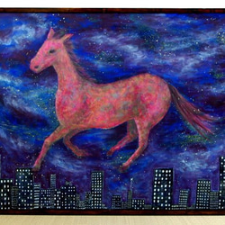 油絵 原画「けものみち1」F0サイズ ツキノワグマ 熊 クマ 絵画