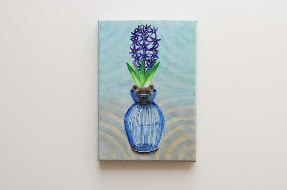 もんちゃん#18 原画 oil painting くま シロクマ ☆油絵 晴天の白くま 絵画 空 雲 シロクマ しろくま S0