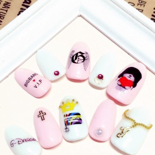 BIGBANG ネイルチップ GD Ver.② ビックバン/G-Dragon/ジヨン/チップ